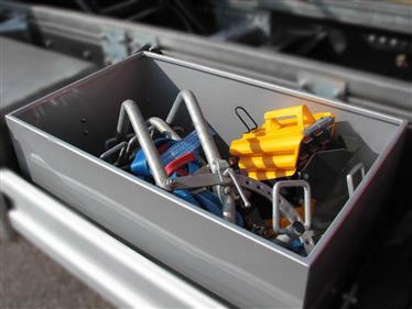 option COFFRE RANGEMENT OUVERT GRIFFES DE ROUE