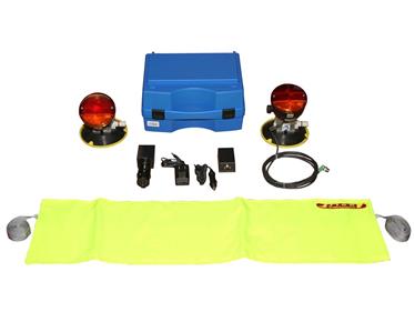 option PLAQUE SIGNALISATION AVEC FEUX VEHICULE TYPE AIMANTS - RADIO