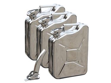 option JERRYCANS CARBURANT INOX (JEU DE 3)